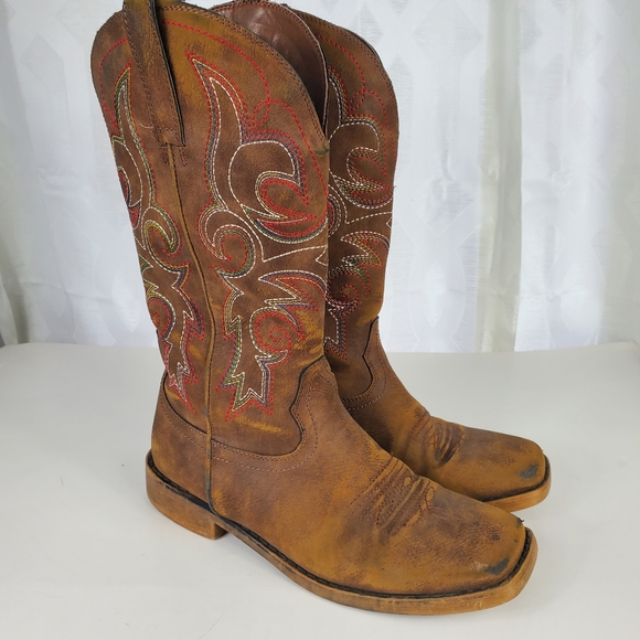 Ariat Shoes Ariat Ats Square Toe Western Boots Womens Size 39
